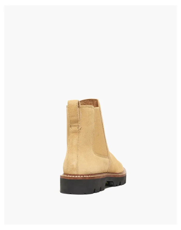 Women The Citywalk Lugsole Chelsea Boot In Suede Earthen Sand Madewell Boots Women The Citywalk Lugsole Chelsea Boot In Suede Earthen Sand Madewell Boots