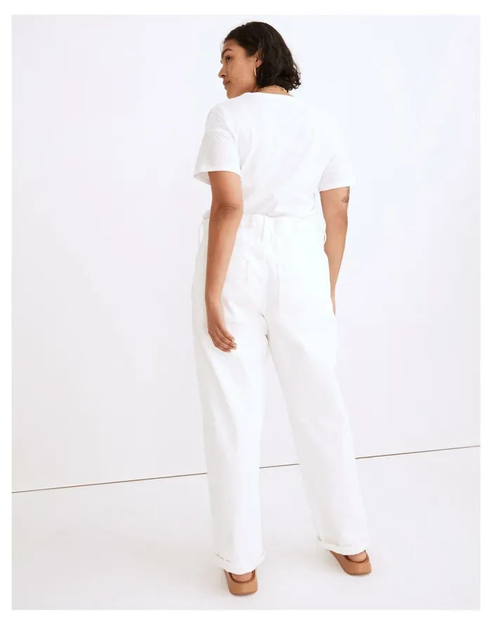 Women The Convertible Paperbag Dadjean In Tile White Tile White Madewell Jeans Women The Convertible Paperbag Dadjean In Tile White Tile White Madewell Jeans