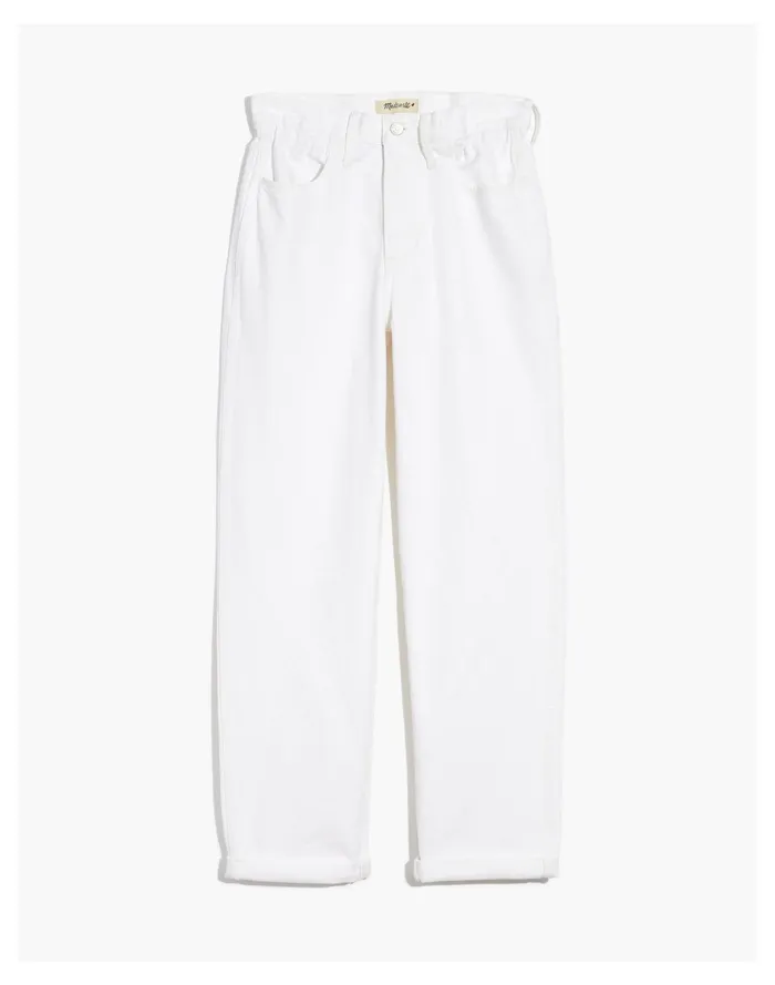 Women The Convertible Paperbag Dadjean In Tile White Tile White Madewell Jeans Women The Convertible Paperbag Dadjean In Tile White Tile White Madewell Jeans