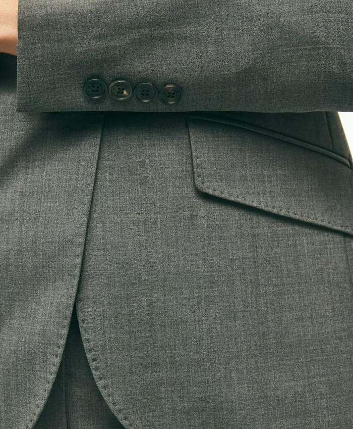 Women The Essential Brooks Brothers Stretch Wool Jacket Dark Grey Brooks Brothers Blazers
