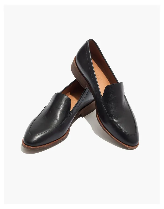 Women The Frances Loafer True Black Madewell Flats