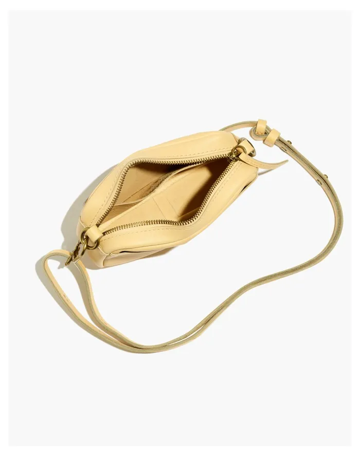 Women The Leather Carabiner Mini Crossbody Bag Light Straw Madewell Crossbody Bags Women The Leather Carabiner Mini Crossbody Bag Light Straw Madewell Crossbody Bags