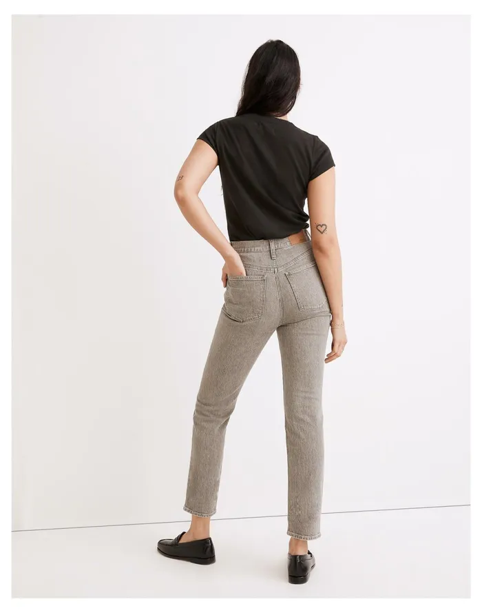 Women The Momjean In Yarn Dyed Denim Lt Surplus Grey Madewell Jeans Women The Momjean In Yarn Dyed Denim Lt Surplus Grey Madewell Jeans