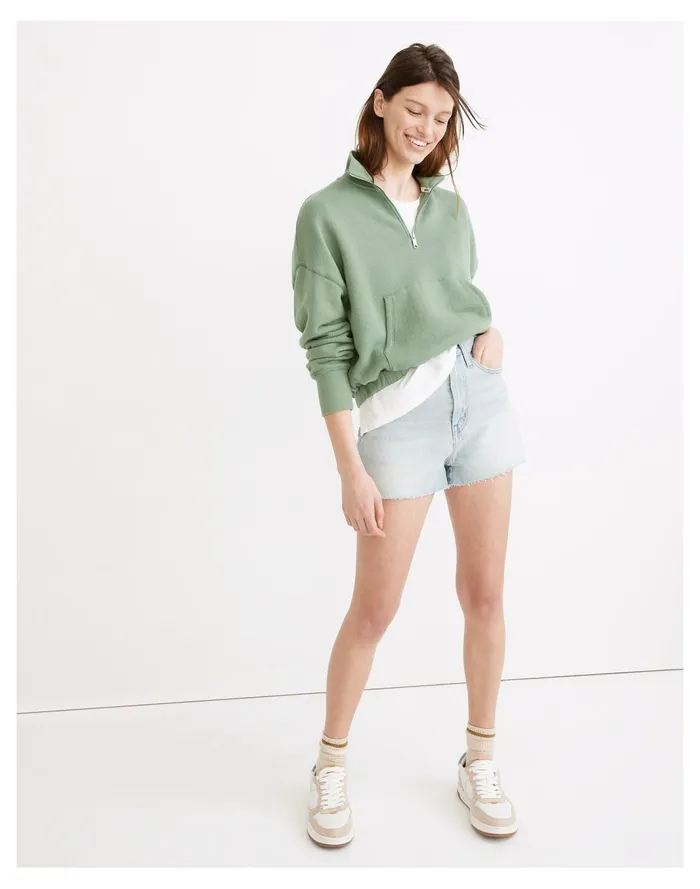 Women The Momjean Short Short In Fitzgerald Wash Fitzgerald Wash Madewell Shorts