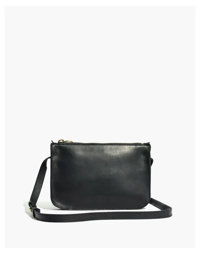 Women The Simple Crossbody Bag True Black Madewell Pouches and Wallets