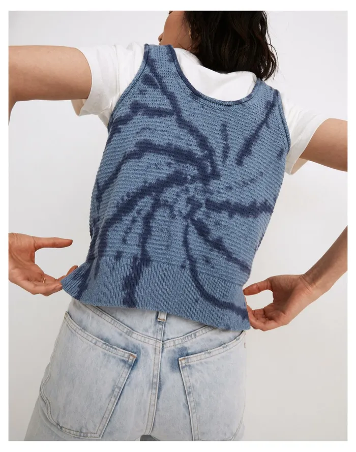 Women Tie Dye Fairview Sweater Tank Distant Ocean Madewell Sweaters Women Tie Dye Fairview Sweater Tank Distant Ocean Madewell Sweaters