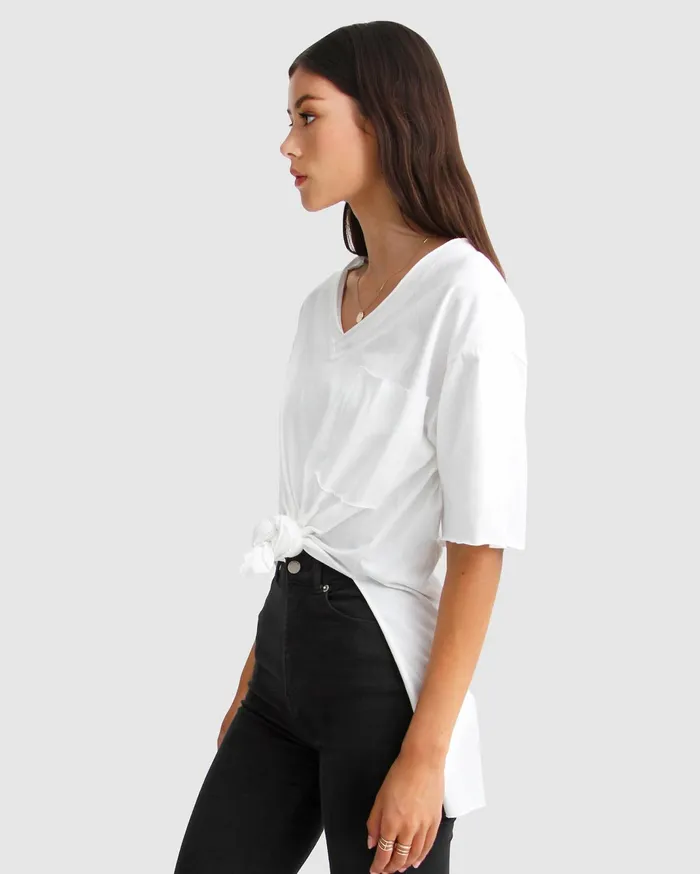 Women Tops Belle and Bloom Brave Soul Oversized TShirt 8211 White