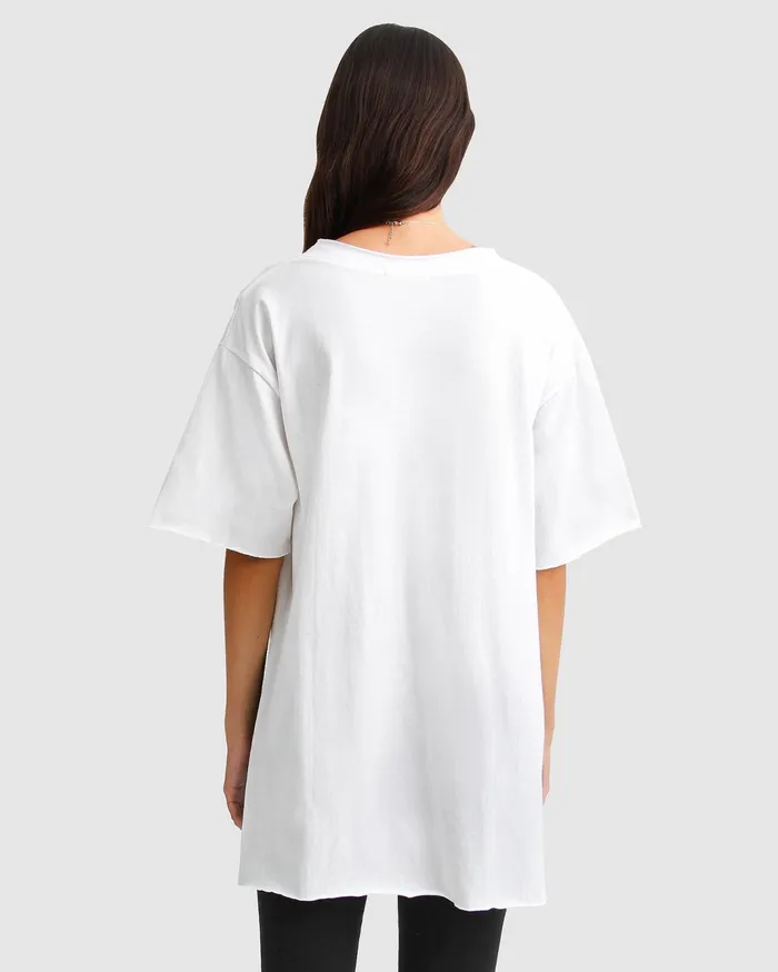 Women Tops Belle and Bloom Brave Soul Oversized TShirt 8211 White