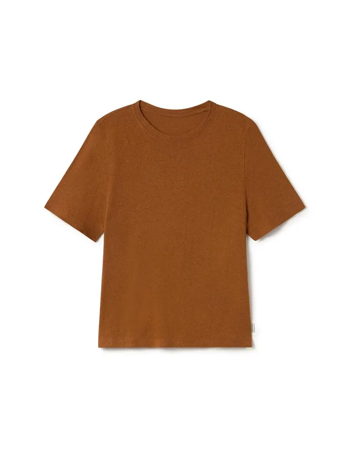 Women Tops Women 8211 Adele 8211 Umber Brown TWOTHIRDS Tops