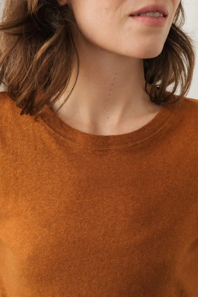 Women Tops Women 8211 Adele 8211 Umber Brown TWOTHIRDS Tops