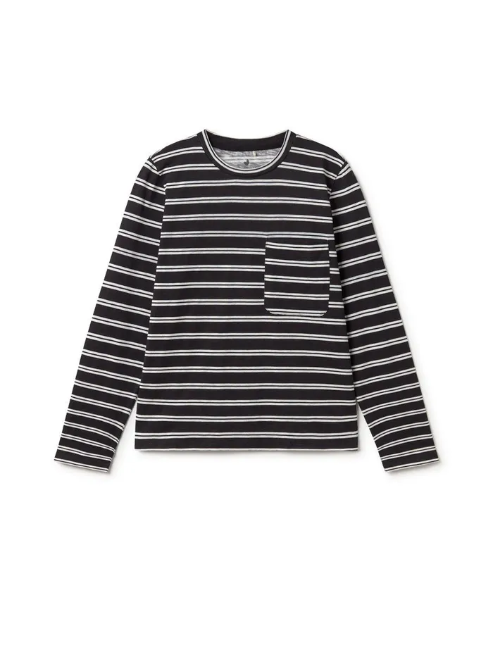 Women Tops Women 8211 Kilkeel 8211 Black and White Stripes TWOTHIRDS Tops