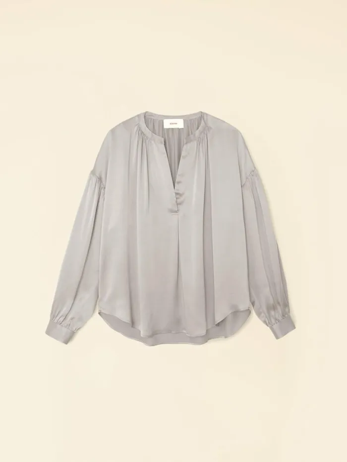 Women Tops Xirena Pebble Grey Mayson Top