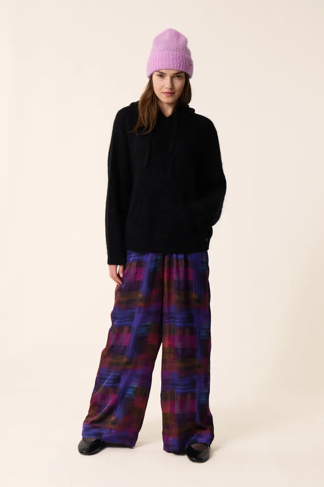 Women Trousers Evanou Anoki Pantalon Viscose Multicolore Des Petits Hauts Trousers and Jumpsuits