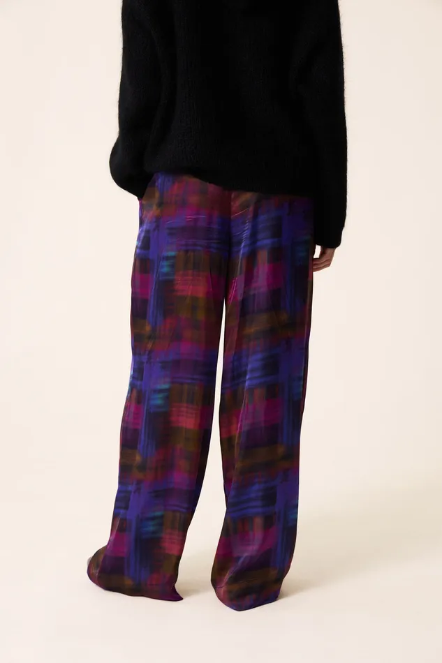 Women Trousers Evanou Anoki Pantalon Viscose Multicolore Des Petits Hauts Trousers and Jumpsuits