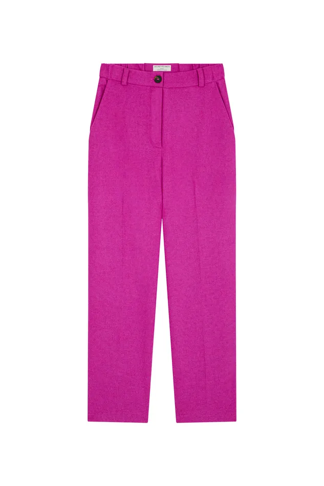 Women Trousers Rostille Lupin Pantalon Laine Rose Fuchsia Des Petits Hauts Trousers and Jumpsuits