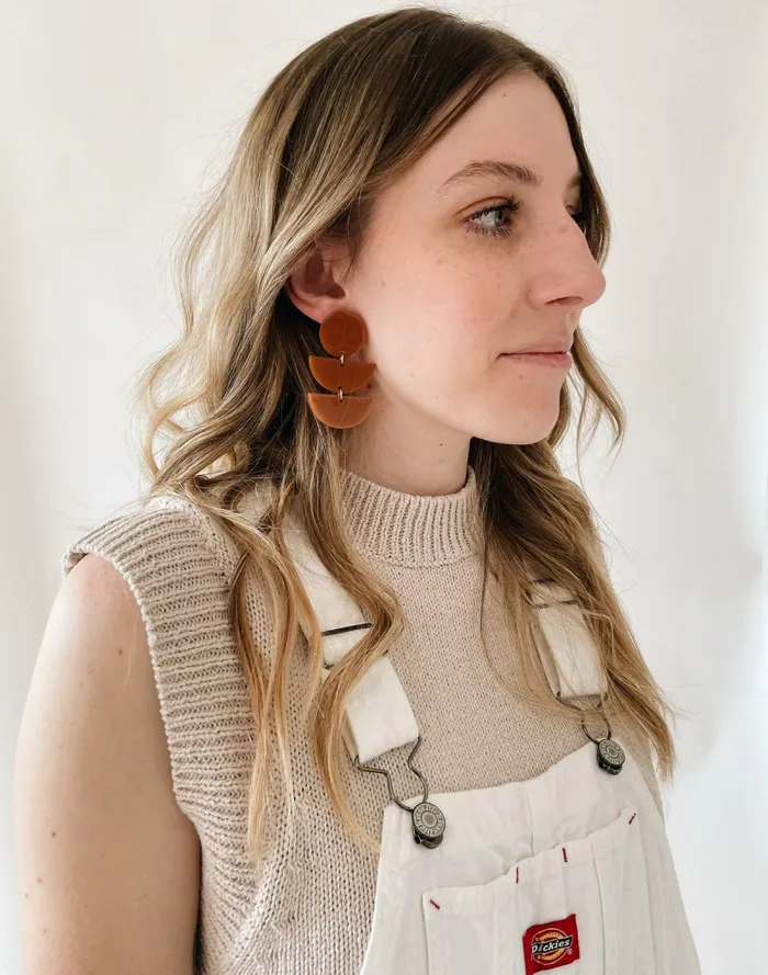 Women Tumble Sienna Earrings Clay Madewell Earrings Women Tumble Sienna Earrings Clay Madewell Earrings