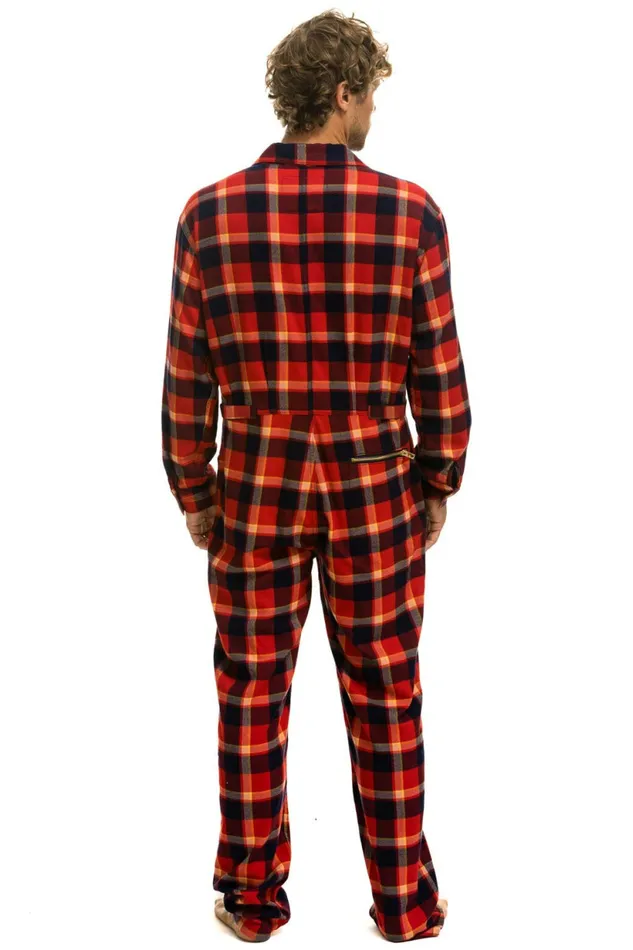 Women UNISEX PLAID FLIGHT SUIT 8211 RUGBY PLAID Aviator Nation Outerwear Women UNISEX PLAID FLIGHT SUIT 8211 RUGBY PLAID Aviator Nation Outerwear