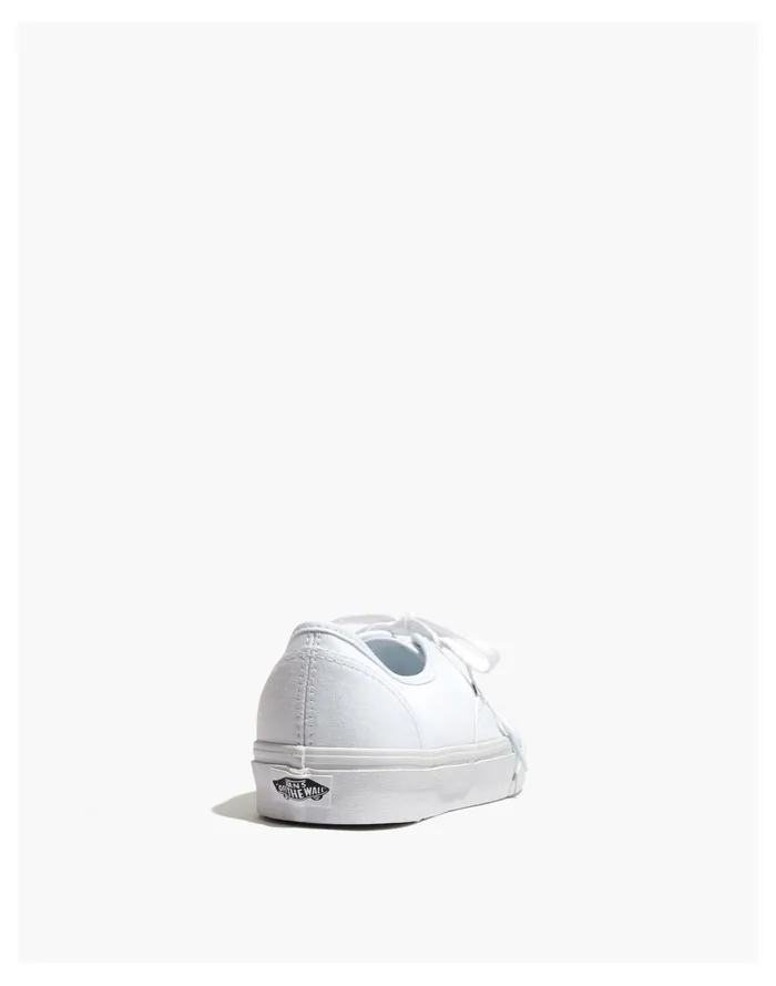 Women Vans Unisex Authentic Lace Up Sneakers In White Canvas True White Madewell Sneakers Women Vans Unisex Authentic Lace Up Sneakers In White Canvas True White Madewell Sneakers