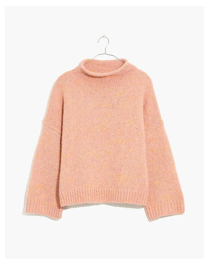 Women Varina Mockneck Pullover Sweater Marled Cottoncandy Madewell Sweaters Women Varina Mockneck Pullover Sweater Marled Cottoncandy Madewell Sweaters