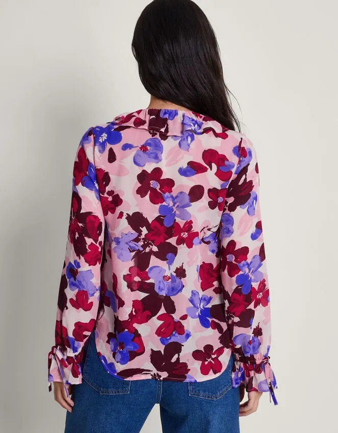 Women Vittoria Floral Print Blouse Pink Monsoon Tops and Blouses