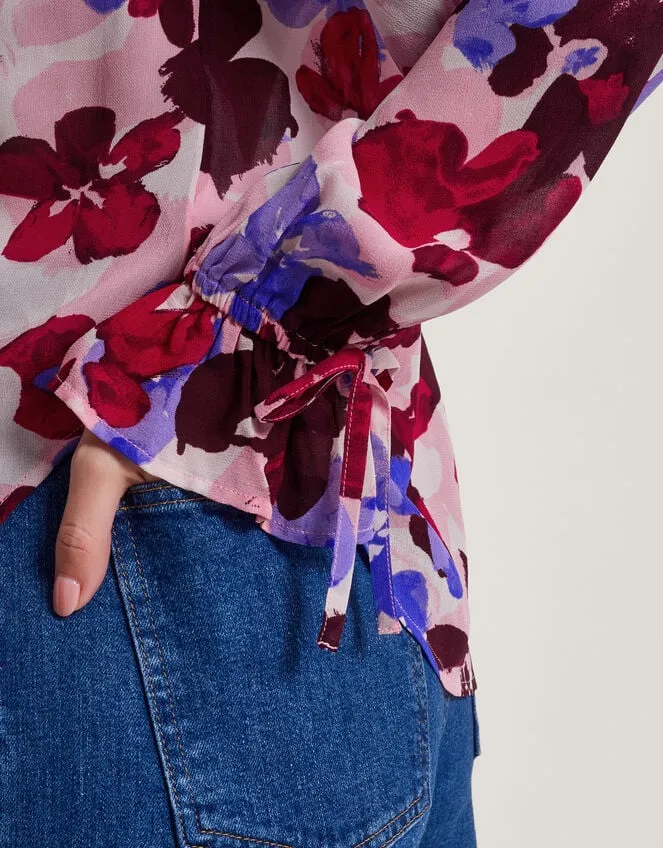 Women Vittoria Floral Print Blouse Pink Monsoon Tops and Blouses