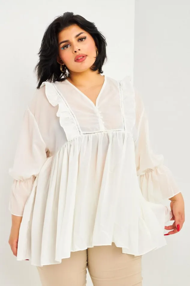 Women White Openwork Lace Dress Brentiny Paris Tie And Dye Dresses