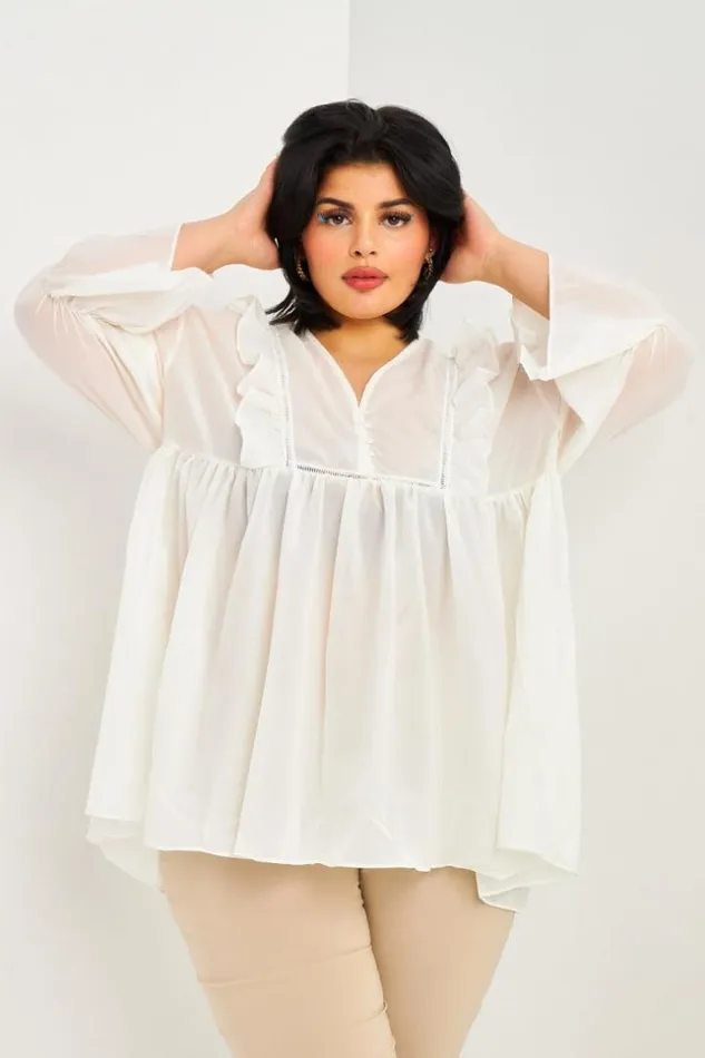 Women White Openwork Lace Dress Brentiny Paris Tie And Dye Dresses