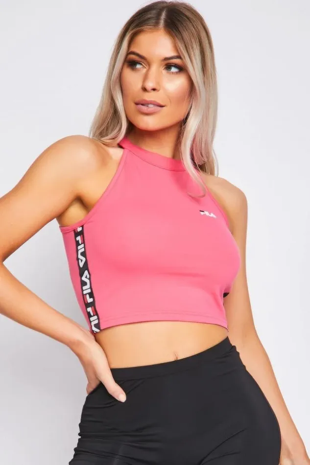 Women Women Melody Cropped Top Pink Brentiny Paris Top And Tank Tops