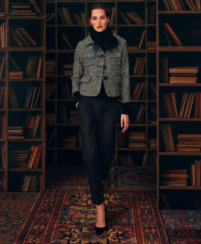 Women Wool Flannel Pants Brown Brooks Brothers Pants and Skirts
