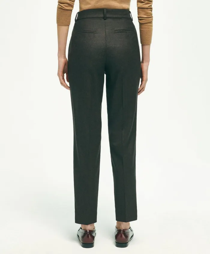 Women Wool Flannel Pants Brown Brooks Brothers Pants and Skirts