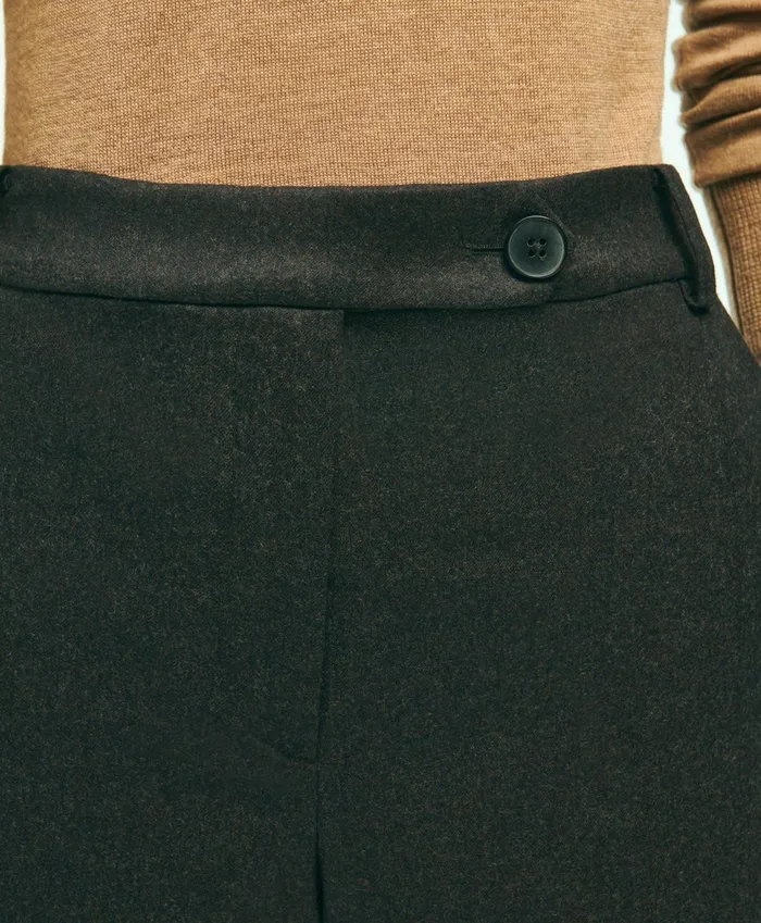 Women Wool Flannel Pants Brown Brooks Brothers Pants and Skirts