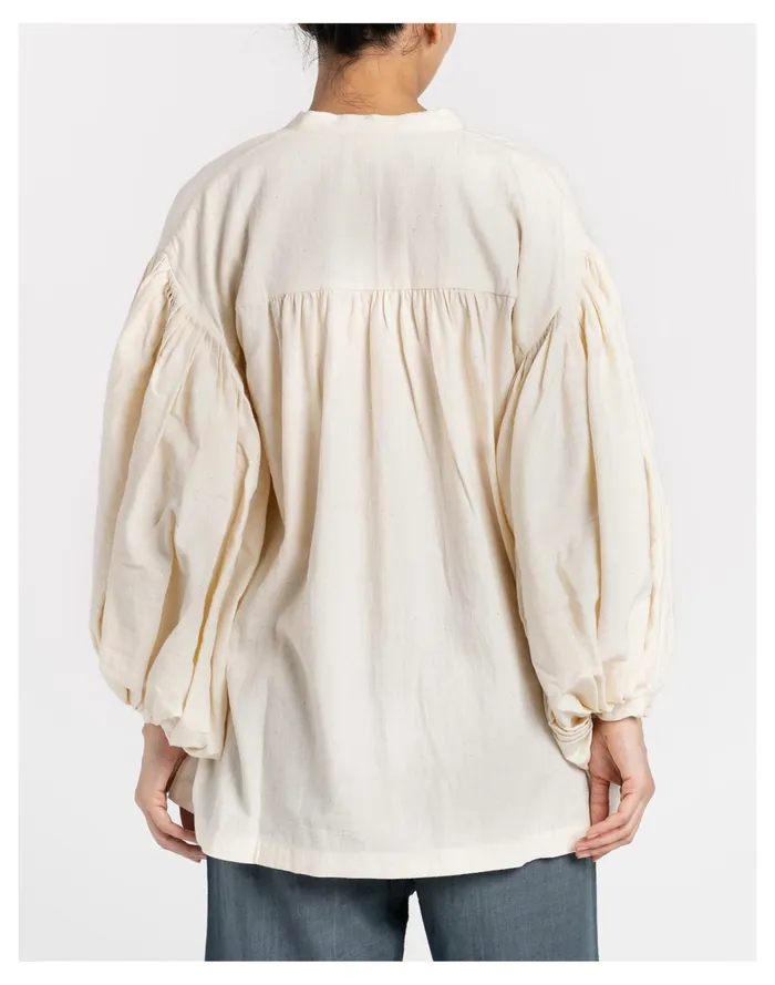 Women World Of Crow Organic Cotton Longline Top In Natural Ecru Ecru Madewell Tops and Shirts Women World Of Crow Organic Cotton Longline Top In Natural Ecru Ecru Madewell Tops and Shirts