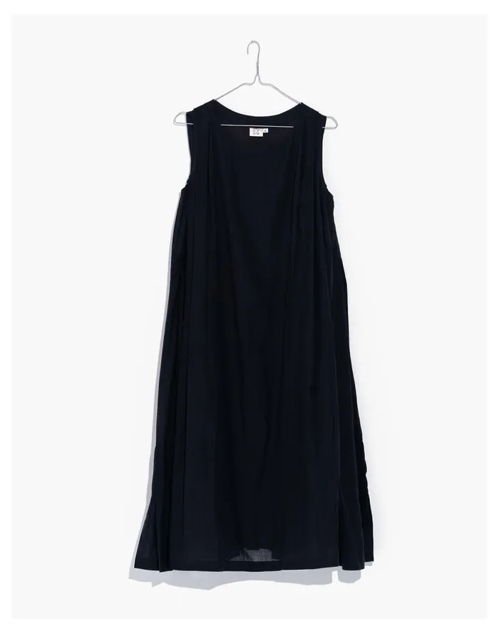 Women World Of Crow Organic Cotton Pleated Dress In Ink Black Black Madewell Dresses Women World Of Crow Organic Cotton Pleated Dress In Ink Black Black Madewell Dresses