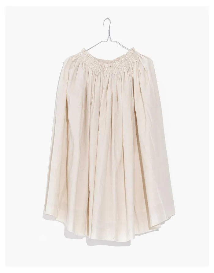Women World Of Crow Pleated Midi Skirt In Off White Off White Madewell Skirts Women World Of Crow Pleated Midi Skirt In Off White Off White Madewell Skirts