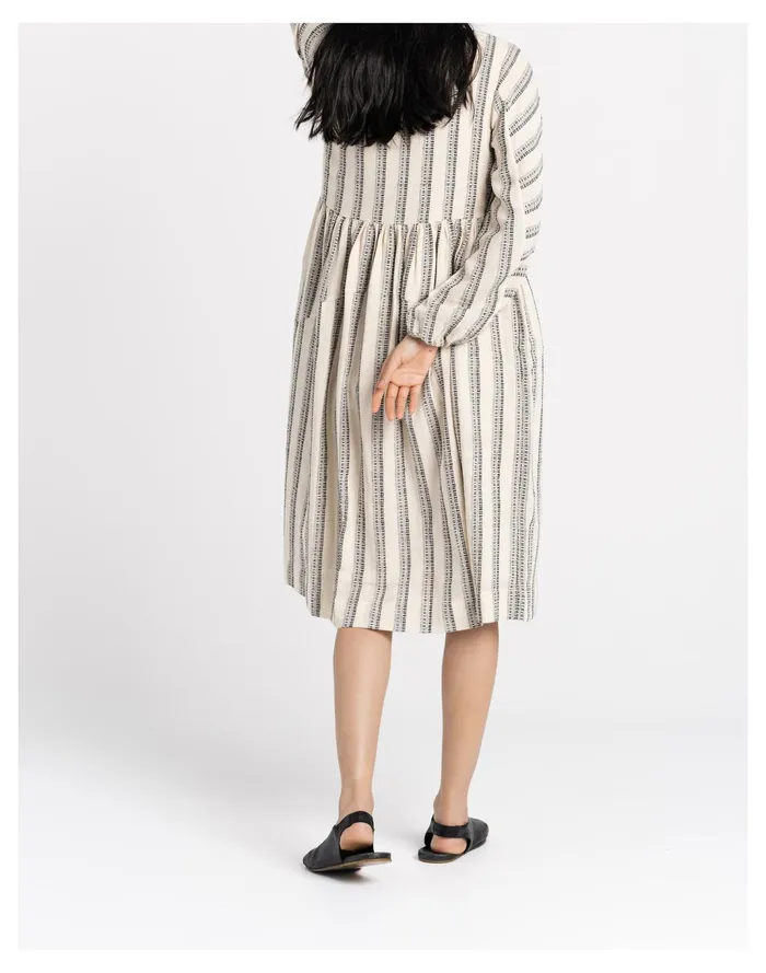 Women World Of Crow Striped Cotton Textured Dress White Madewell Dresses Women World Of Crow Striped Cotton Textured Dress White Madewell Dresses