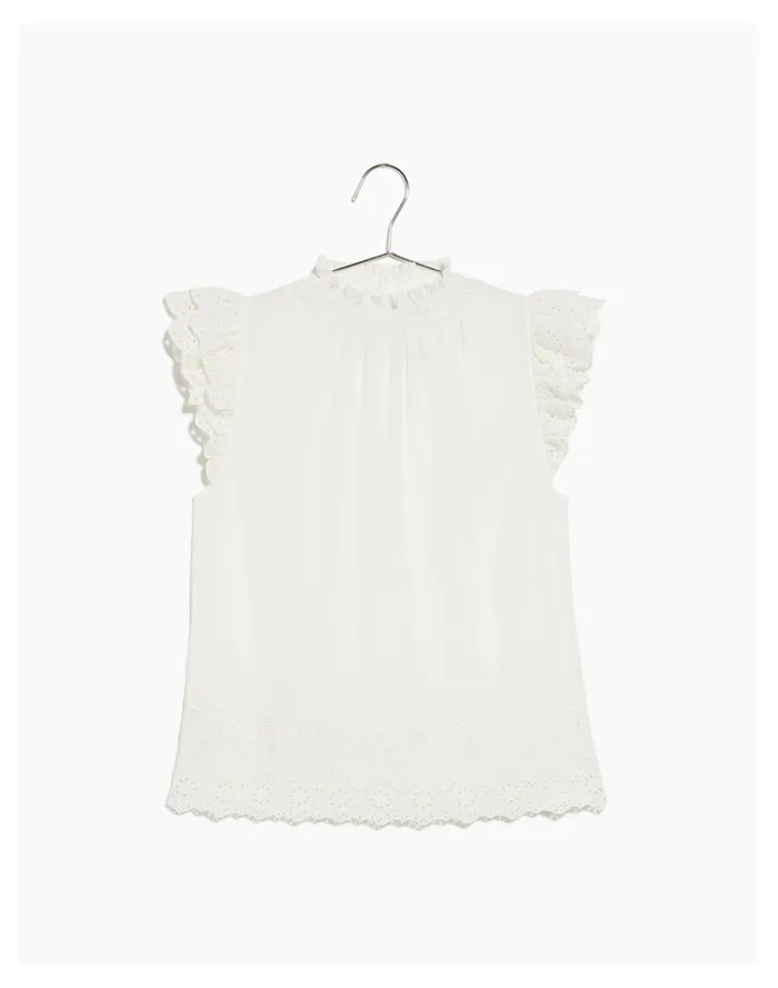 Women WVN Theodora Blouse White Madewell Tops and Shirts Women WVN Theodora Blouse White Madewell Tops and Shirts