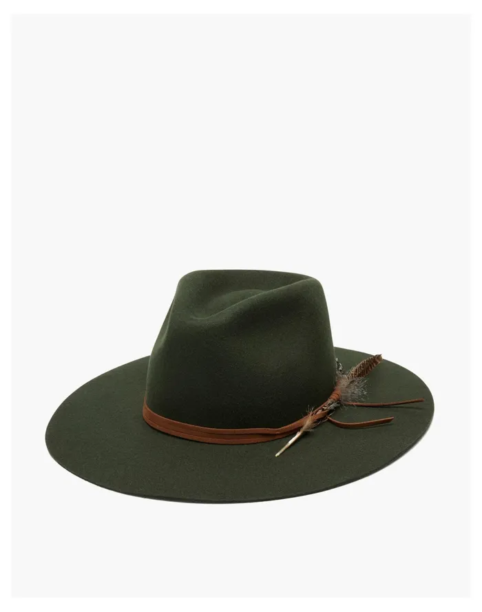 Women WYETH Wool Hollis Hat Olive Madewell Hats