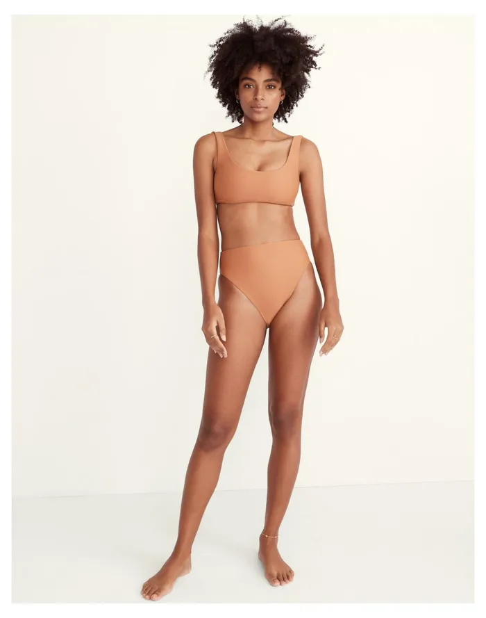 Women X Jade Swim Incline Bikini Bottom Toasted Nut Madewell Swim Women X Jade Swim Incline Bikini Bottom Toasted Nut Madewell Swim