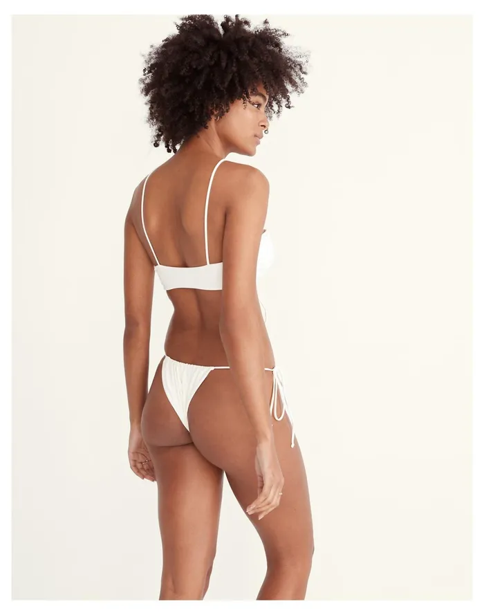 Women X Jade Swim Lana String Bikini Bottom White Madewell Swim Women X Jade Swim Lana String Bikini Bottom White Madewell Swim