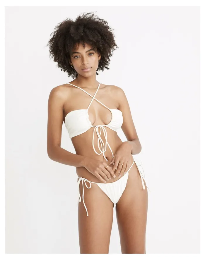 Women X Jade Swim Lana String Bikini Bottom White Madewell Swim Women X Jade Swim Lana String Bikini Bottom White Madewell Swim