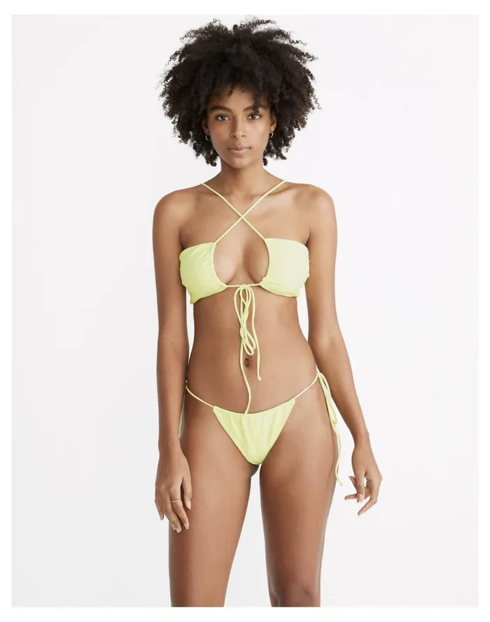 Women X Jade Swim Livi Convertible Bikini Top Sherbet Madewell Swim