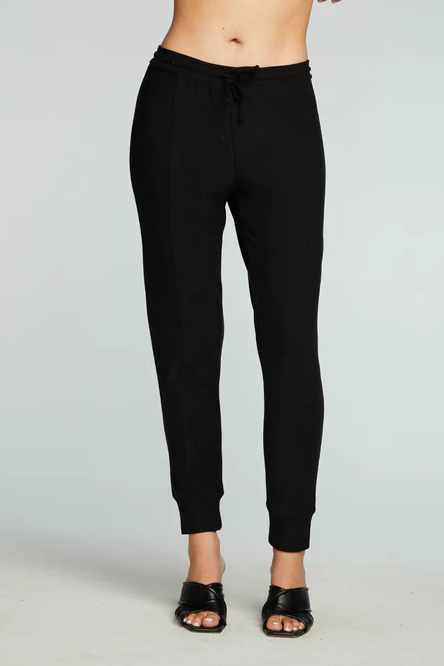 Womens Recycled Cozy Knit Pintuck Easy Jogger Bottoms Chaser Brand