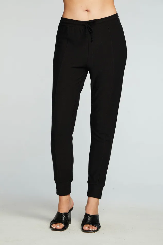 Womens Recycled Cozy Knit Pintuck Easy Jogger Bottoms Chaser Brand