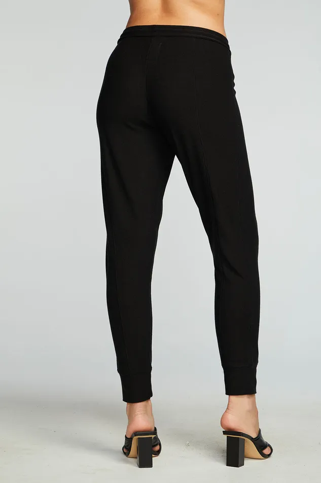 Womens Recycled Cozy Knit Pintuck Easy Jogger Bottoms Chaser Brand