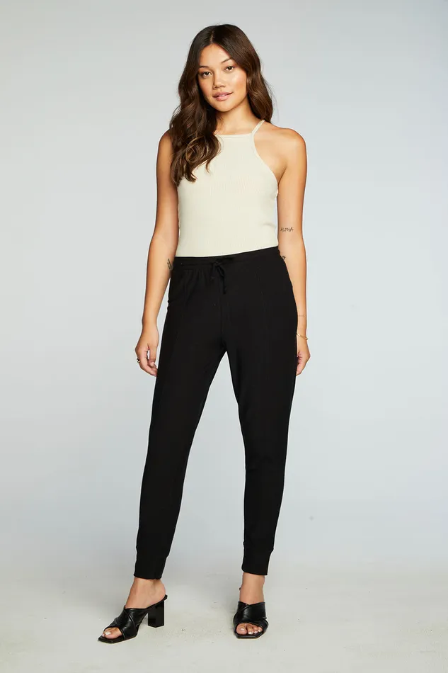 Womens Recycled Cozy Knit Pintuck Easy Jogger Bottoms Chaser Brand