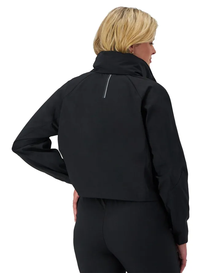Woven Utility Jacket C Logo Black Women Champion Jackets