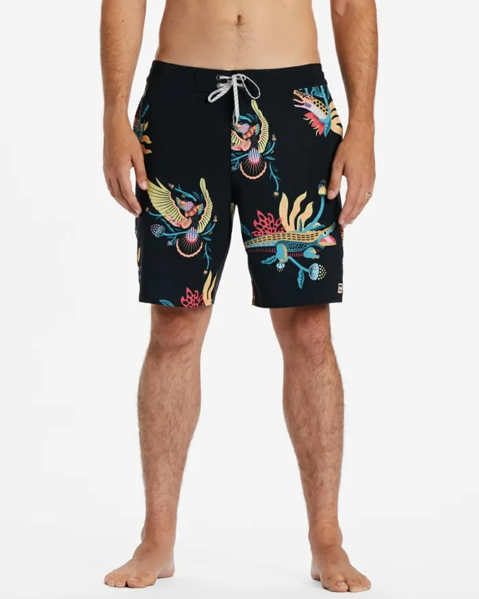 Zeledon Sundays Board Shorts Black Men Billabong Side Pockets