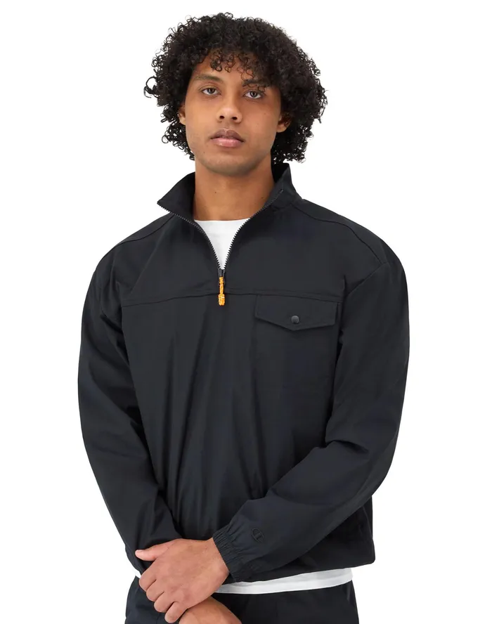 Zip Top Black Men Champion Jackets