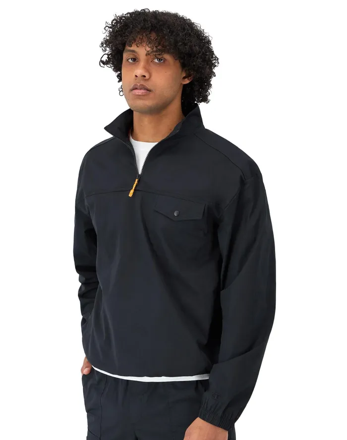 Zip Top Black Men Champion Jackets